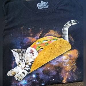 Taco cat galaxy tshirt Juniors L
